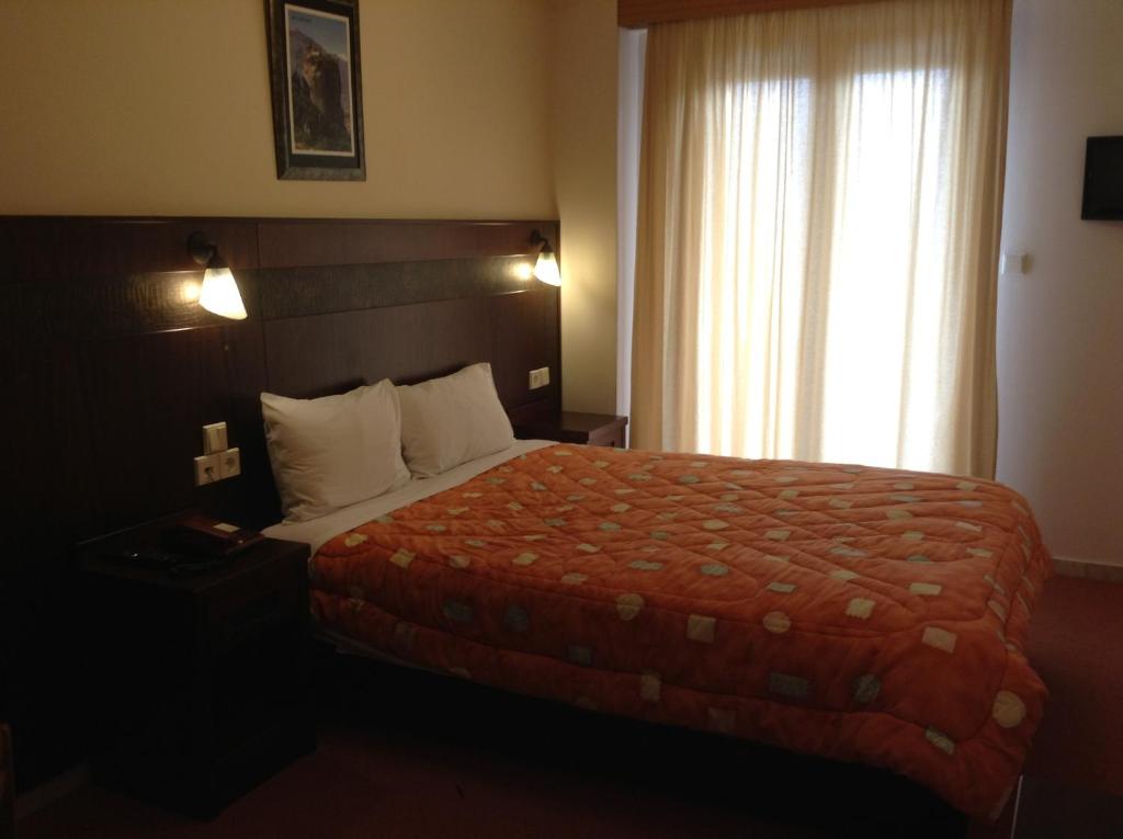 Двухместный (Двухместный номер с 1 кроватью или 2 отдельными кроватями и видом на бассейн) отеля Hotel Orfeas, Калампака