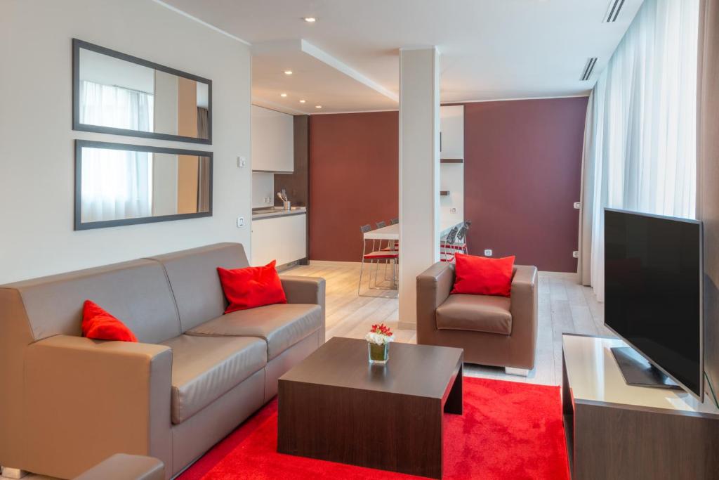 Апартаменты (Апартаменты XL с 1 спальней и дополнительной кроватью) отеля Boscolo Residence, Будапешт
