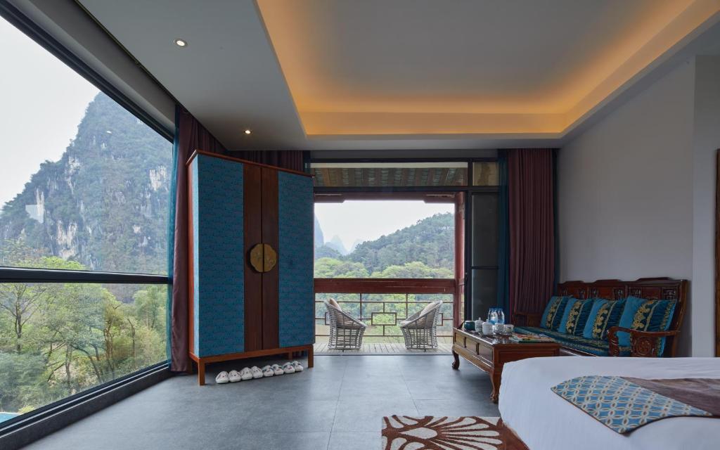 Семейный (Семейный люкс «270°» с видом на реку), Li River Resort