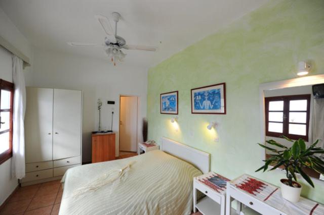 Двухместный (Представительский двухместный номер с 1 кроватью или 2 отдельными кроватями, вид на кальдеру) отеля Kavalari Hotel, Тира