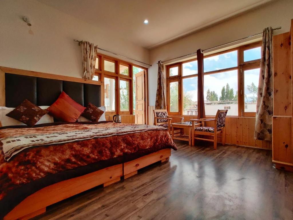 Двухместный (Улучшенный двухместный номер с 1 кроватью) гостевого дома Glacier View Guest House, Лех