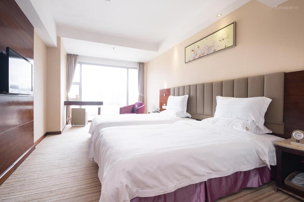 Двухместный (Двухместный номер Делюкс с 2 отдельными кроватями и видом на море) отеля L Hotels Changsheng Branch, Чжухай