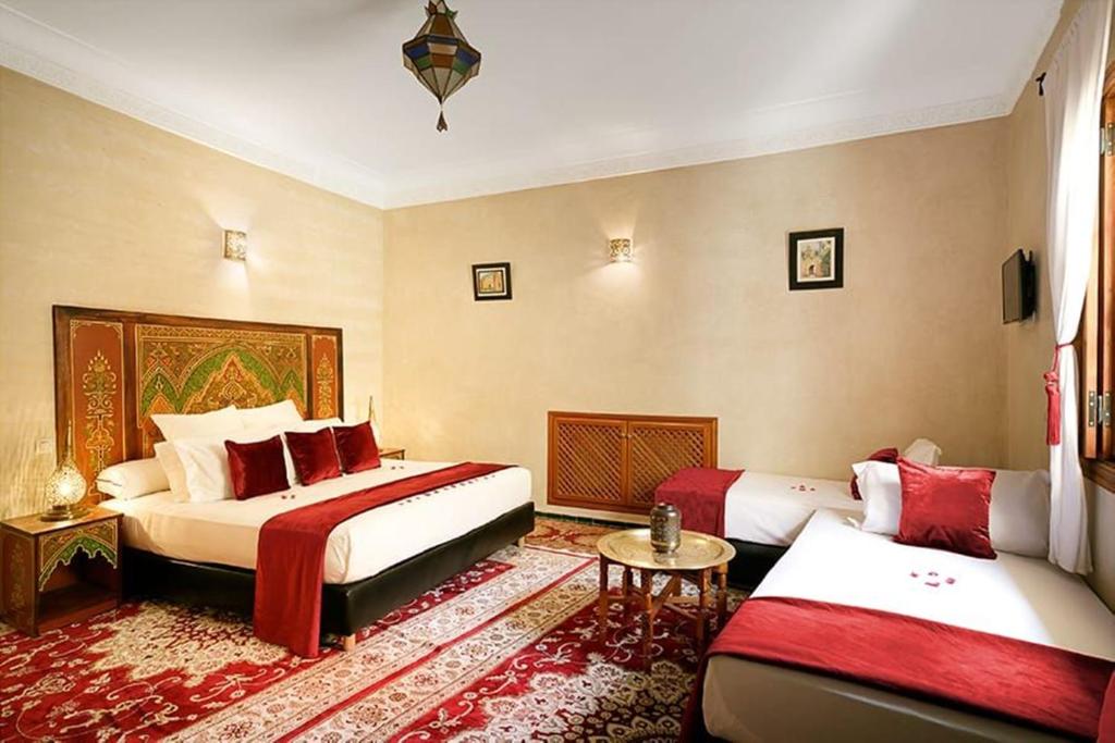 Четырехместный (Четырехместный номер с собственной ванной комнатой) гостевого дома Arabian Riad Marrakech, Марракеш