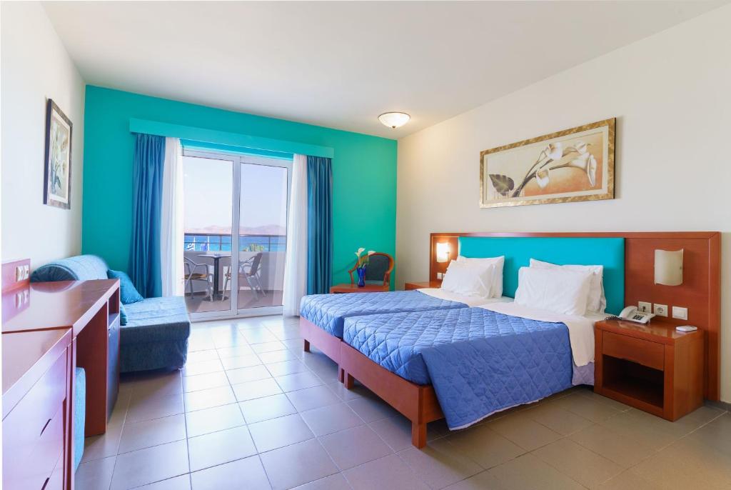 Двухместный (Двухместный номер с 1 кроватью или 2 отдельными кроватями и видом на море) отеля Kos Palace, Тингаки