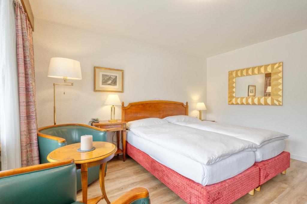 Двухместный (Двухместный номер с 1 кроватью и видом на Маттерхорн) отеля ARCA Solebad Wellness & Spa, Церматт