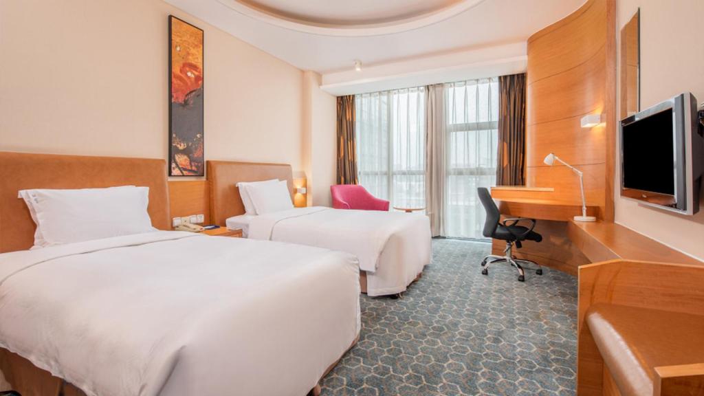 Двухместный (Стандартный двухместный номер с 2 отдельными кроватями) отеля Holiday Inn Express Beijing Huacai, Пекин