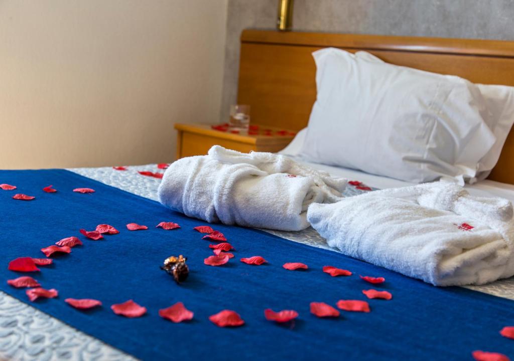 Двухместный (Двухместный номер с романтическим пакетом услуг) отеля Hotel Columbano, Ламегу