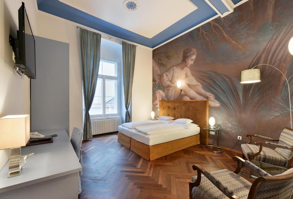 Двухместный (Двухместный номер с 1 кроватью и парковкой) отеля Hotel zum Dom - Palais Inzaghi, Грац