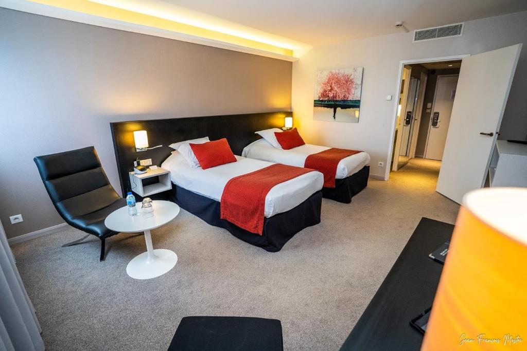 Двухместный (Представительский двухместный номер с 2 отдельными кроватями) отеля Best Western Plus Metz Technopole, Мец