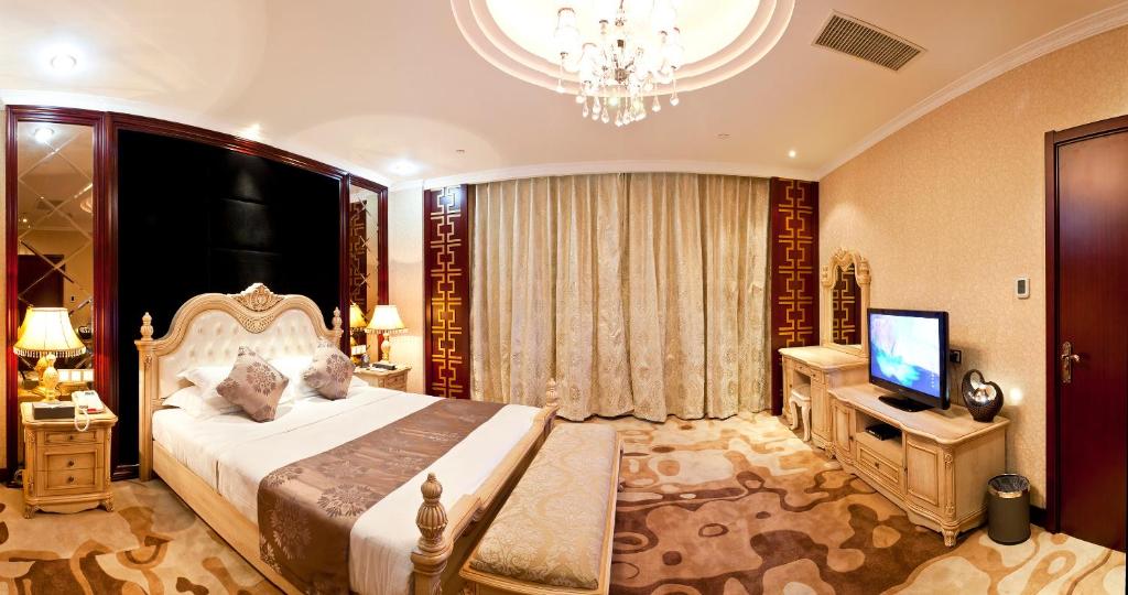 Двухместный (Номер бизнес-класса с кроватью размера «king-size») отеля Bliss International Hotel, Вэйхай