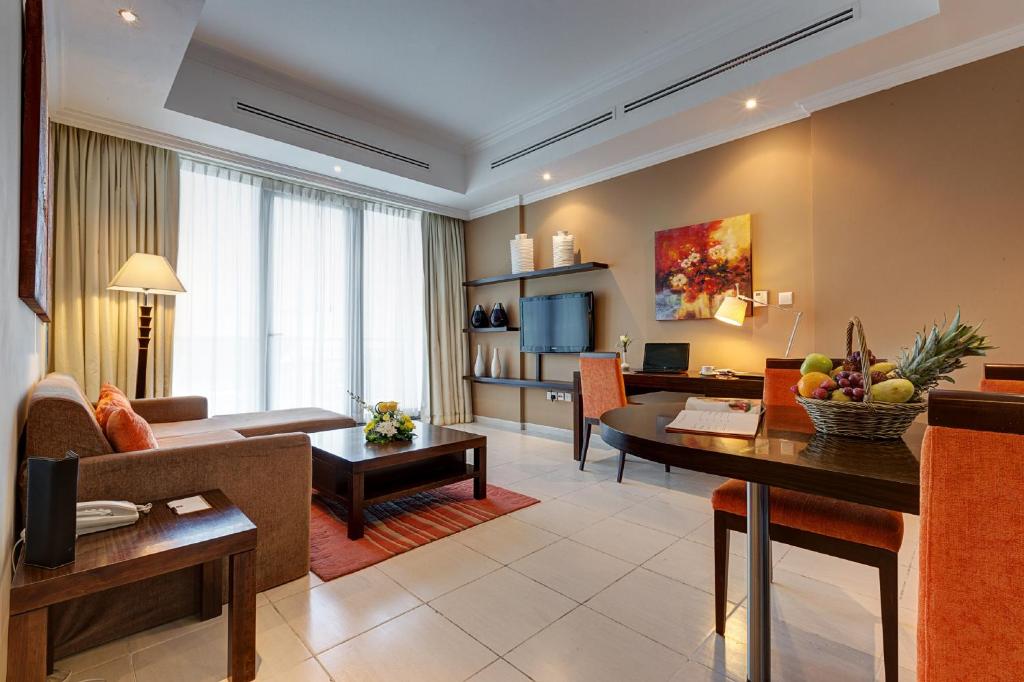 Апартаменты (Улучшенные апартаменты - Включена поздняя регистрация отъезда до 14:00 и скидка 25% на еду и напитки) апарт-отеля Abidos Hotel Apartment Al Barsha, Дубай