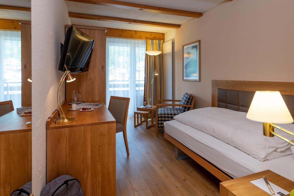Одноместный (Стандартный одноместный номер «Плюс») отеля Sunstar Alpine Hotel Lenzerheide, Ленцерхайде