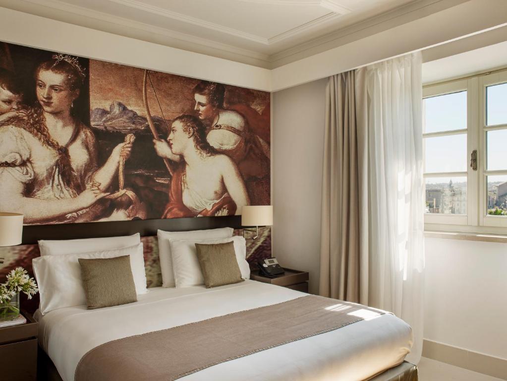 Двухместный (Главный люкс с 1 спальней, живописный вид - Redlevel) отеля Gran Melia Rome – The Leading Hotels of the World, Рим