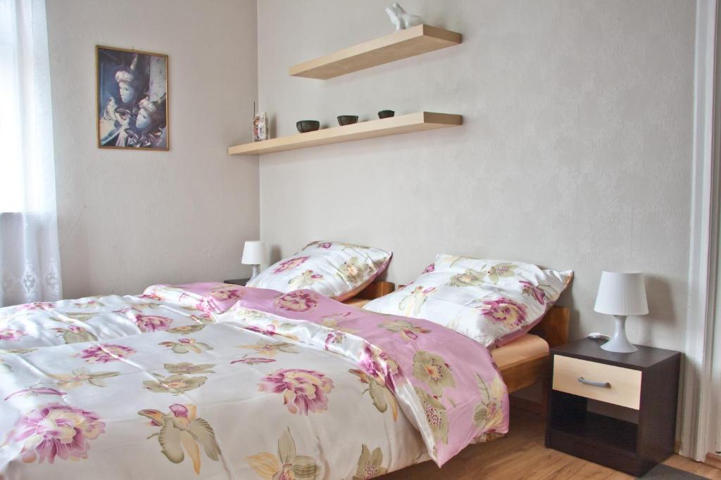 Двухместный (Двухместный номер с 1 кроватью или 2 отдельными кроватями, общая ванная комната) семейного отеля Villa Oliva, Гданьск