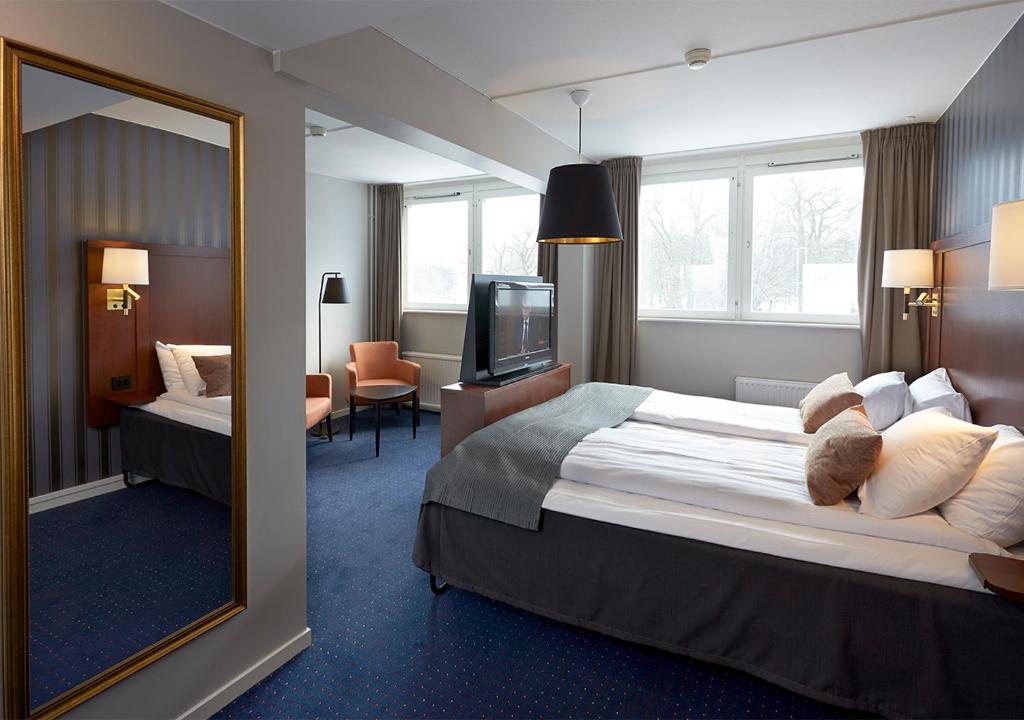Двухместный (Двухместный номер с 1 кроватью или 2 отдельными кроватями) отеля Mariestads Stadshotell, Мариестад