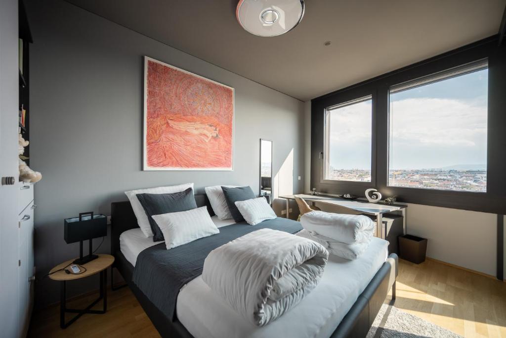 Апартаменты (Rooftop Apartment (Black View)), Skyflats Vienna