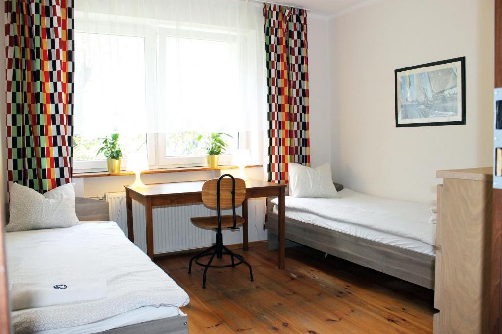 Двухместный (Бюджетный двухместный номер с 1 кроватью и общей ванной комнатой) отеля Pensjonat Aga Tom Dom 2, Гданьск