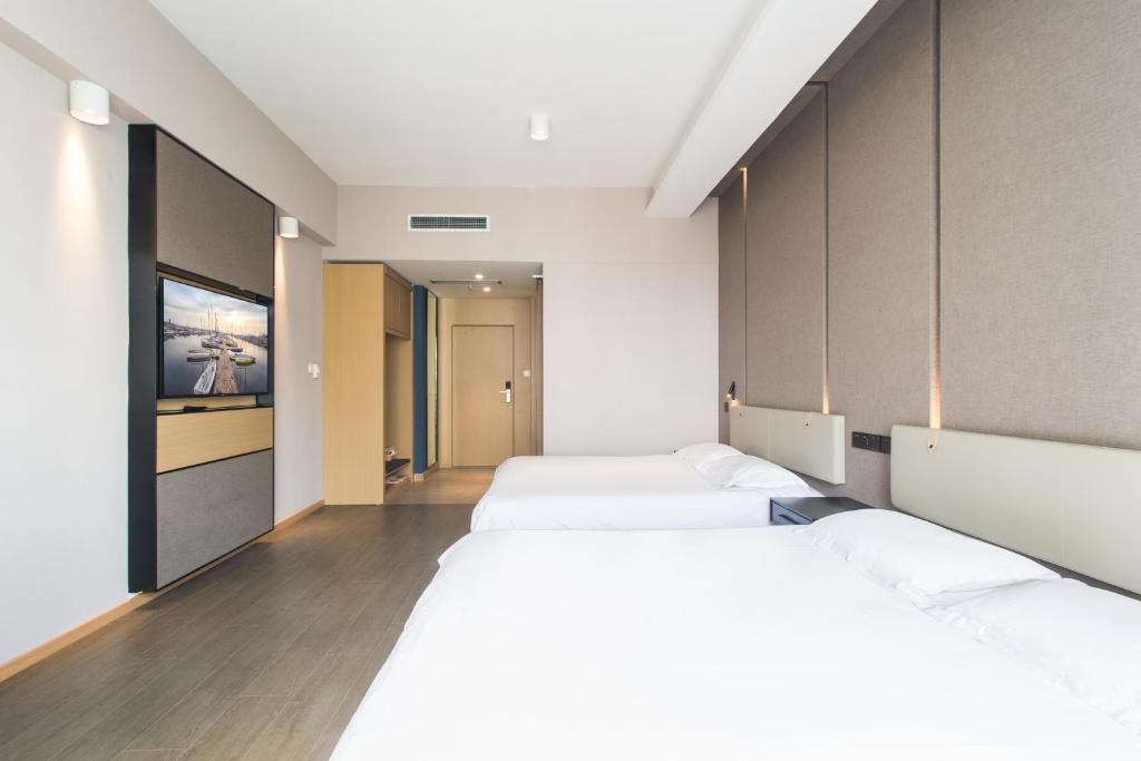 Двухместный (Flower Twin Room), Qingdao Jinshan We+ Holiday Apartment (Qingdao Olympic Sailing Center)