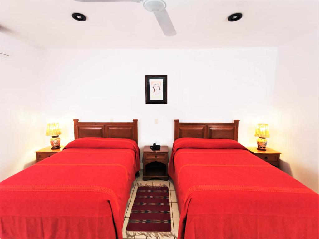 Двухместный (Двухместный номер с 2 двуспальными кроватями) отеля Hotel Casa de la Tía Tere, Оахака-де-Хуарес