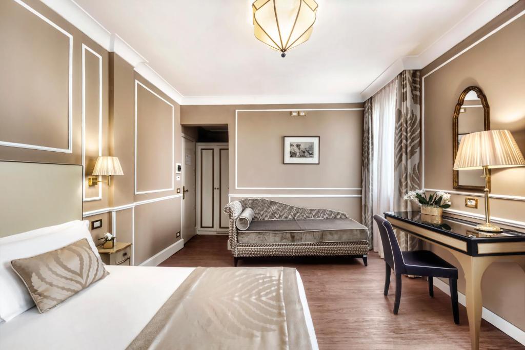 Двухместный (Улучшенный двухместный номер с 1 кроватью или 2 отдельными кроватями) отеля Hotel Nuovo Teson, Венеция