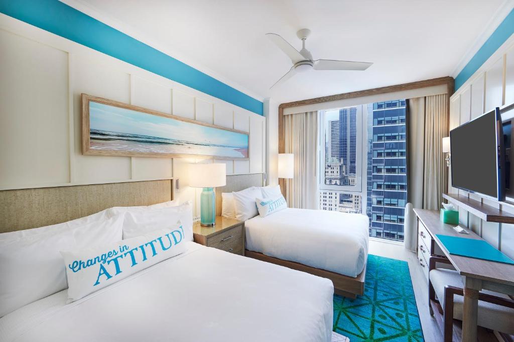 Двухместный (Улучшенный двухместный номер с 1 кроватью) отеля Margaritaville Resort Times Square, Нью-Йорк