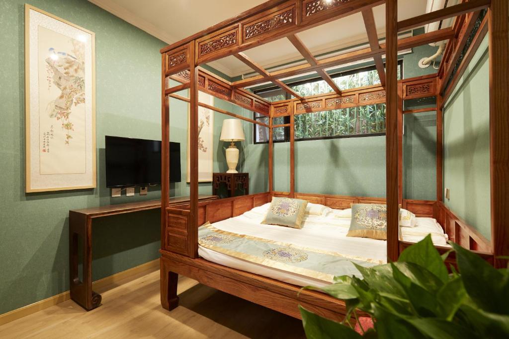 Двухместный (Двухместный номер с 1 кроватью) отеля Maoer Hutong Courtyard, Пекин