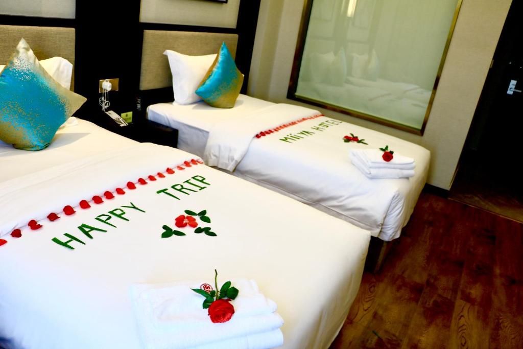 Двухместный (Двухместный номер Делюкс с 2 отдельными кроватями) отеля Le Chen Miiya Hotel, Сиануквиль
