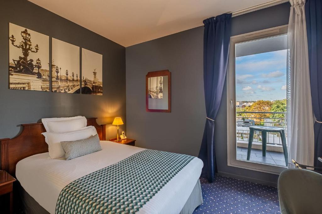 Одноместный (Стандартный одноместный номер с односпальной кроватью) отеля Best Western Amiral Hotel, Париж