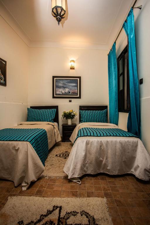 Двухместный (Улучшенный двухместный номер с 2 отдельными кроватями - Зайда) отеля Riad Dar Salam, Марракеш