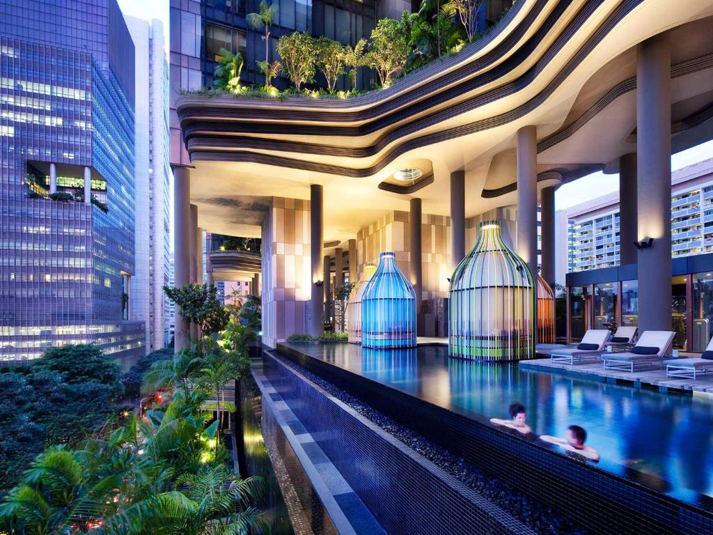 Двухместный (Праздничное предложение – Номер «Стиль жизни») отеля Parkroyal on Pickering, Сингапур (город)