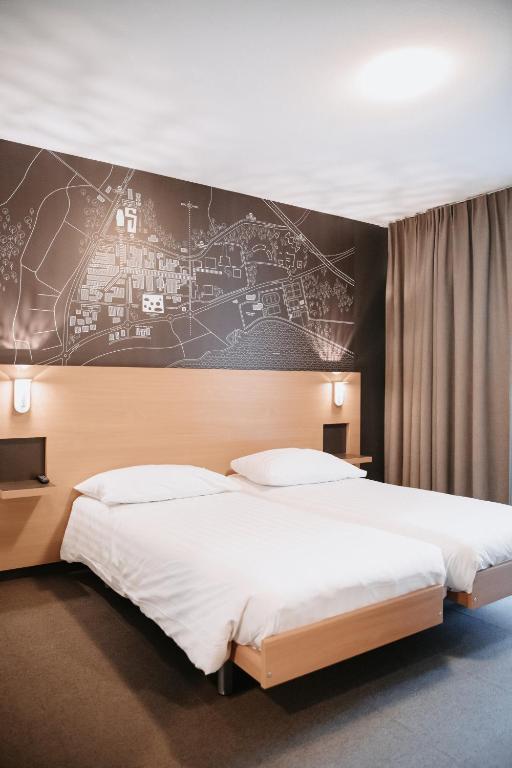 Двухместный (Стандартный двухместный номер с 1 кроватью или 2 отдельными кроватями) отеля SwissTech Hotel, Лозанна