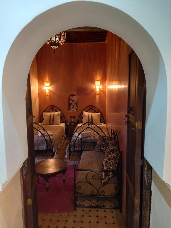 Двухместный (Улучшенный двухместный номер с 2 отдельными кроватями) отеля Dar Dada Mouss, Марракеш