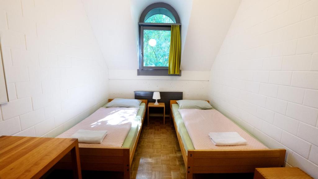 Двухместный (Двухместный номер с 2 отдельными кроватями и общей ванной комнатой) хостела Luzern Youth Hostel, Люцерн