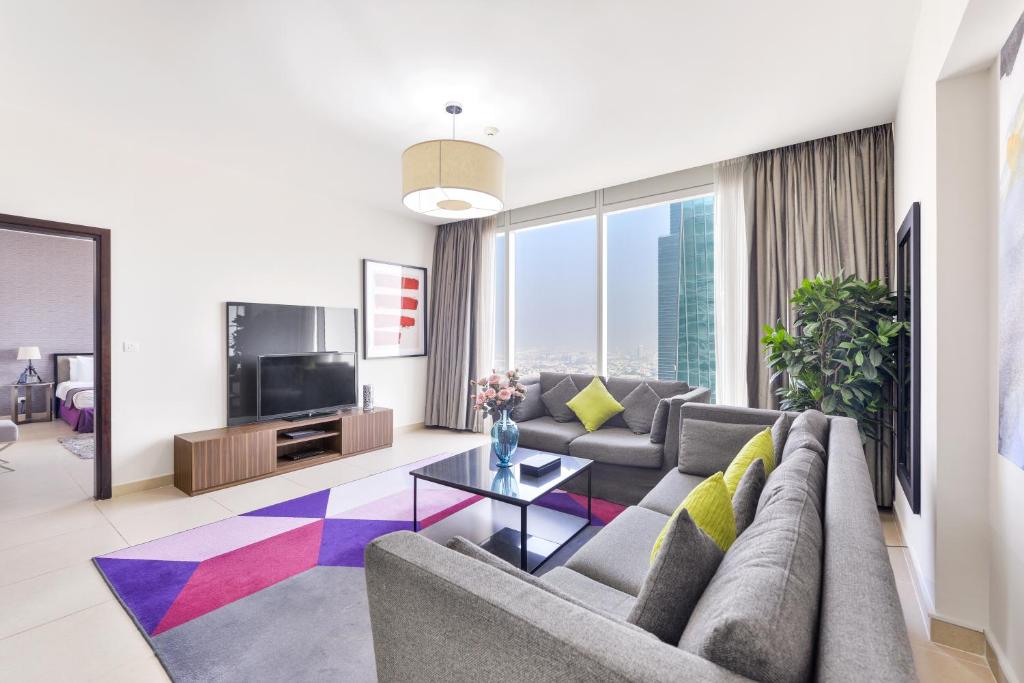 Апартаменты (Апартаменты с 1 спальней) апарт-отеля Nassima Towers Hotel Apartments, Дубай