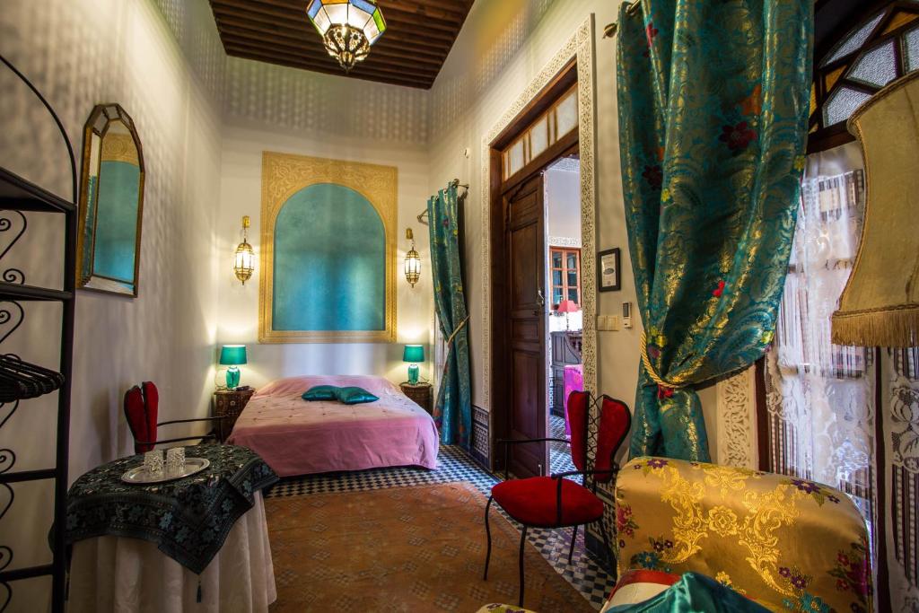 Двухместный (Номер Делюкс с кроватью размера «king-size» (FARAH)) отеля Riad Letchina, Фес