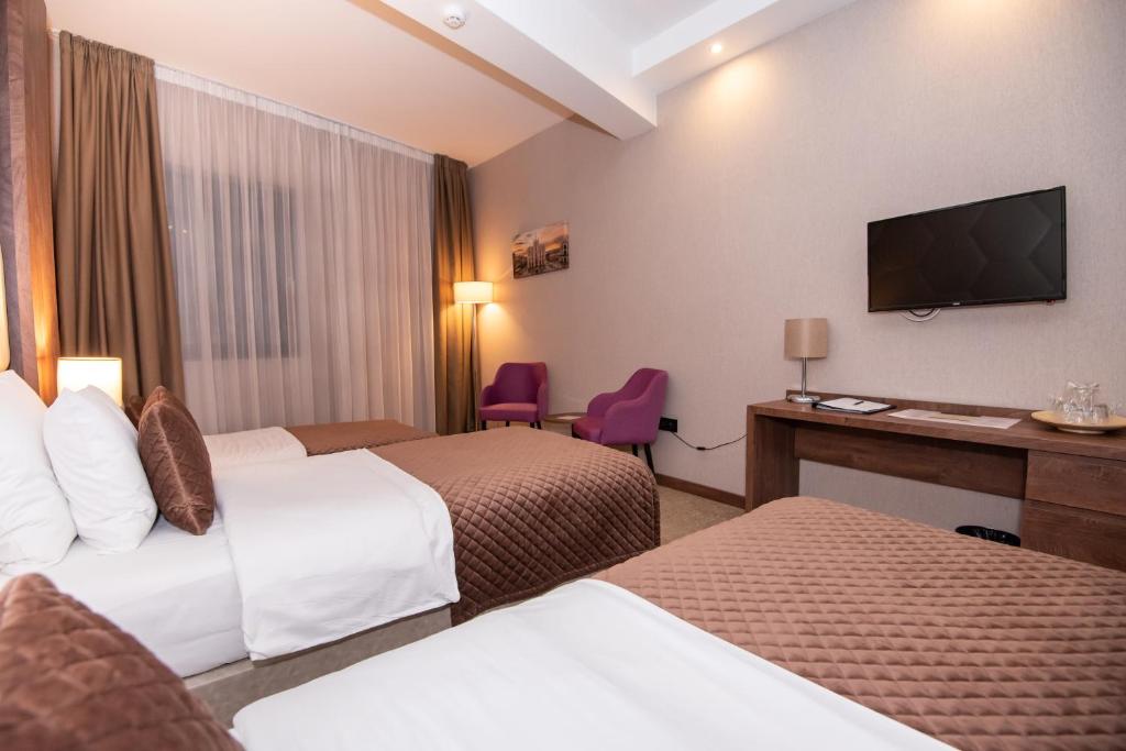 Двухместный (Двухместный номер «Комфорт» с 2 отдельными кроватями) отеля Amsterdam Hotel, Белград
