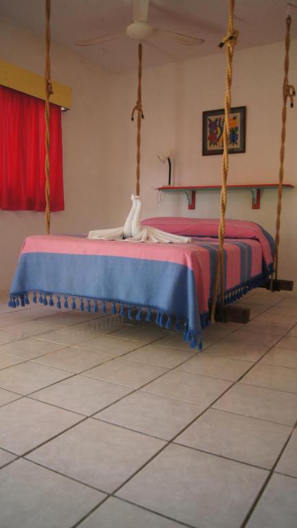 Двухместный (Двухместный номер с 1 кроватью и кондиционером) отеля Rancho Sakol, Пуэрто-Морелос