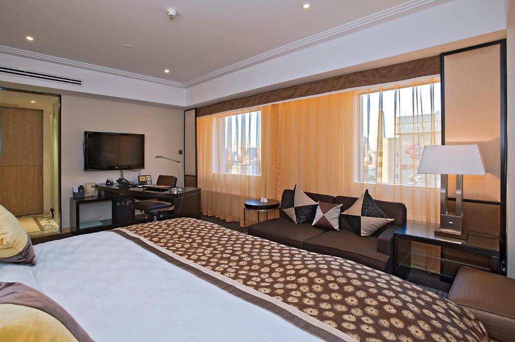 Двухместный (Двухместный номер Делюкс с 1 кроватью) отеля Hotel New Otani Chang Fu Gong, Пекин
