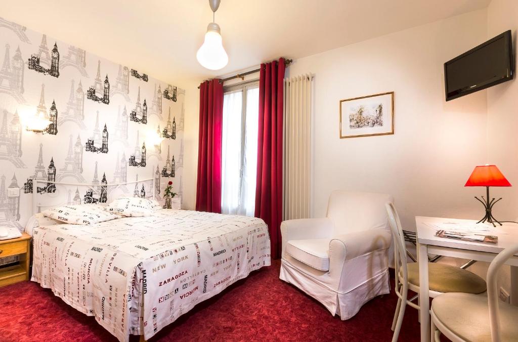 Двухместный (Двухместный номер с 1 кроватью) отеля Hotel Le Clos d'Alésia, Париж
