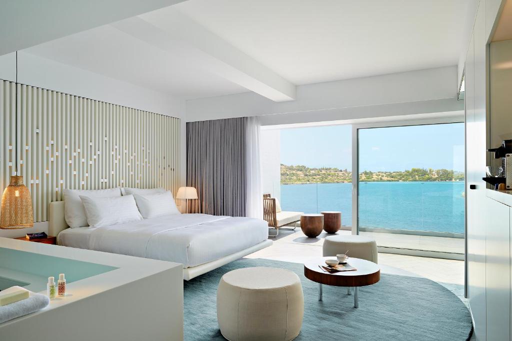 Сьюит (Фирменный люкс с видом на море) курортного отеля Nikki Beach Resort & Spa, Порто-Хели