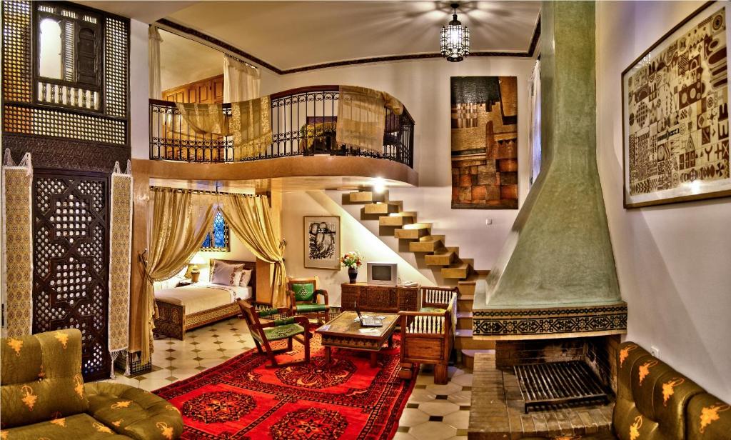 Апартаменты (Двухуровневые апартаменты с террасой), Riad Dar Ziryab