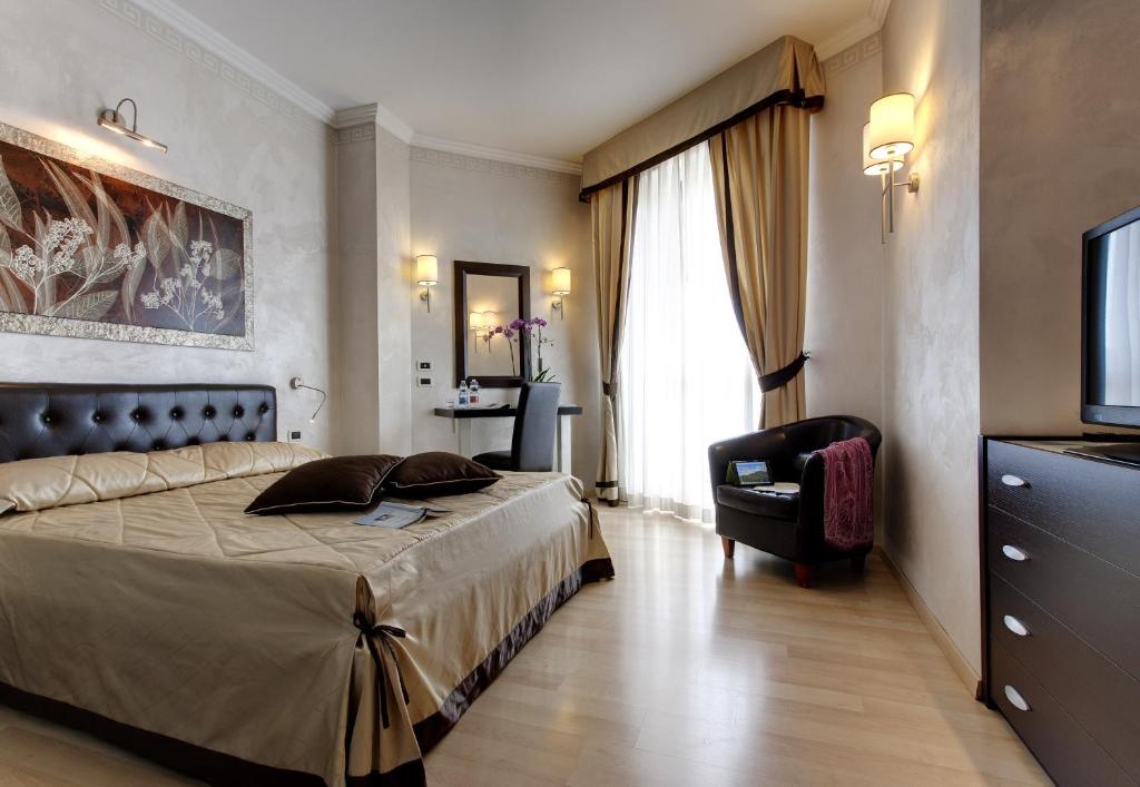Двухместный (Двухместный номер с 1 кроватью или 2 отдельными кроватями) отеля Panoramic Hotel Plaza, Абано-Терме