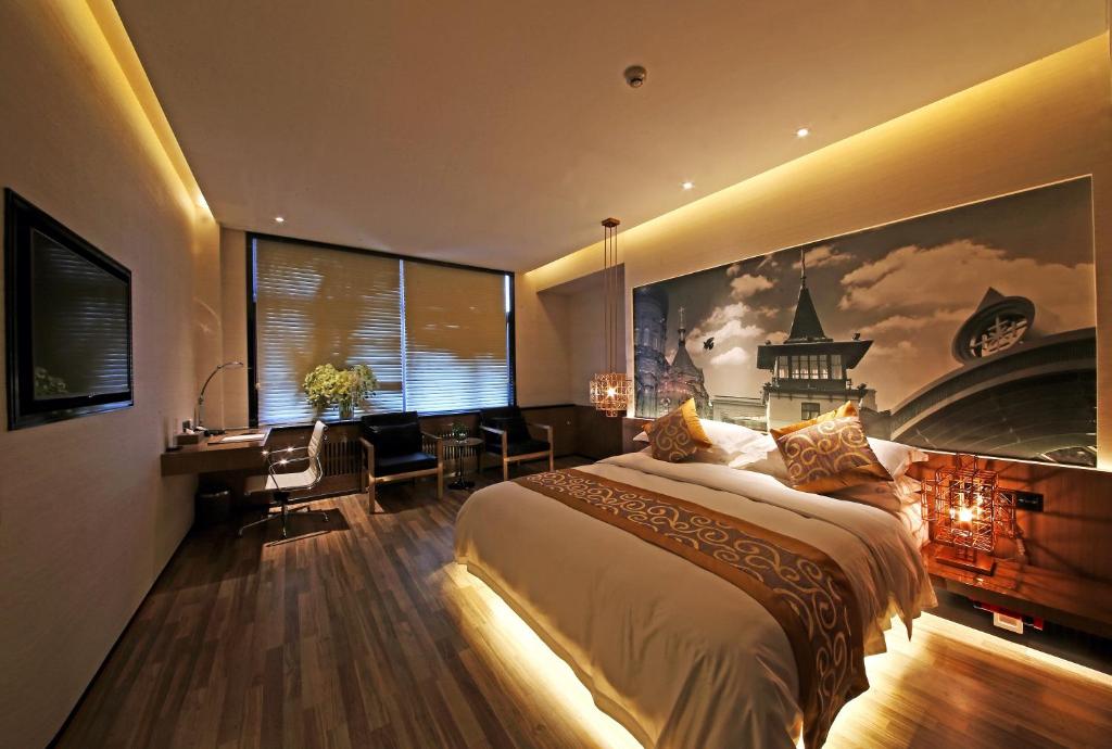 Двухместный (Двухместный номер Делюкс с 1 кроватью) отеля Harbin Kai Rui Hotel, Харбин