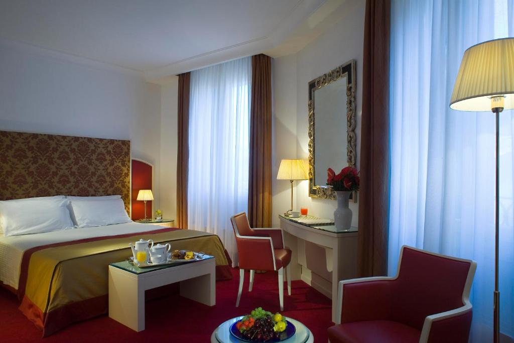 Двухместный (Двухместный номер Делюкс с 1 кроватью или 2 отдельными кроватями) отеля Hotel Bonvecchiati, Венеция