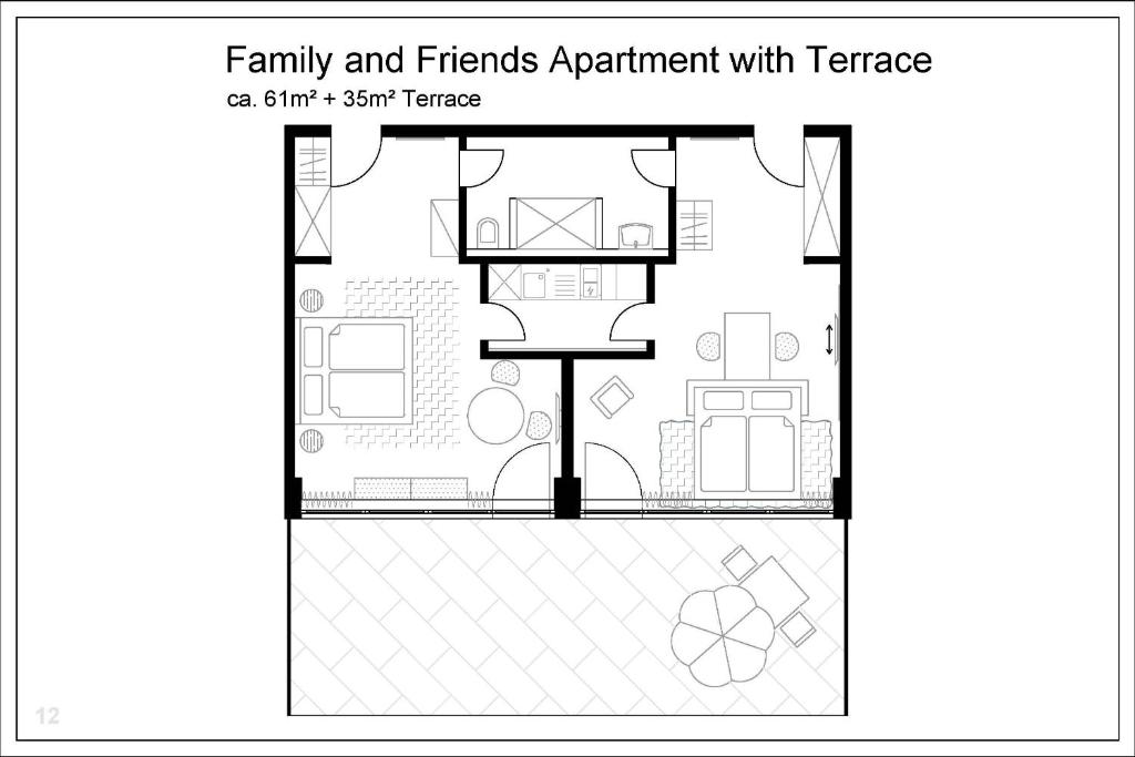 Апартаменты (Апартаменты с террасой (для 4 взрослых)), MLOFT Apartments München