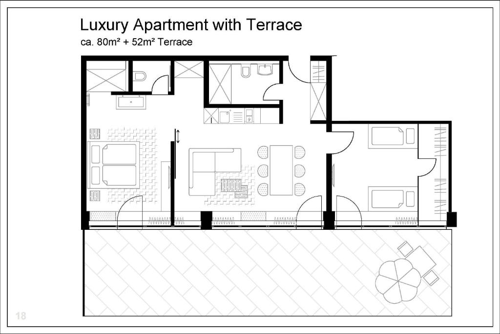 Апартаменты (Апартаменты с террасой (6 взрослых)), MLOFT Apartments München