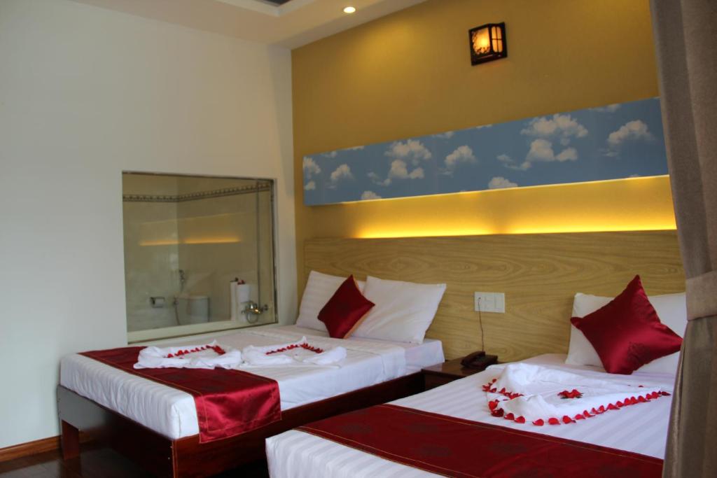 Двухместный (Двухместный номер с 1 кроватью или 2 отдельными кроватями, вид на море) курортного отеля GM Doc Let Beach Resort & Spa, Нячанг