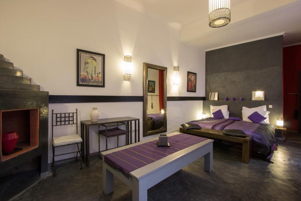 Двухместный (Стандартный двухместный люкс с 1 кроватью) отеля Origin Hotels Riad Alegria, Марракеш