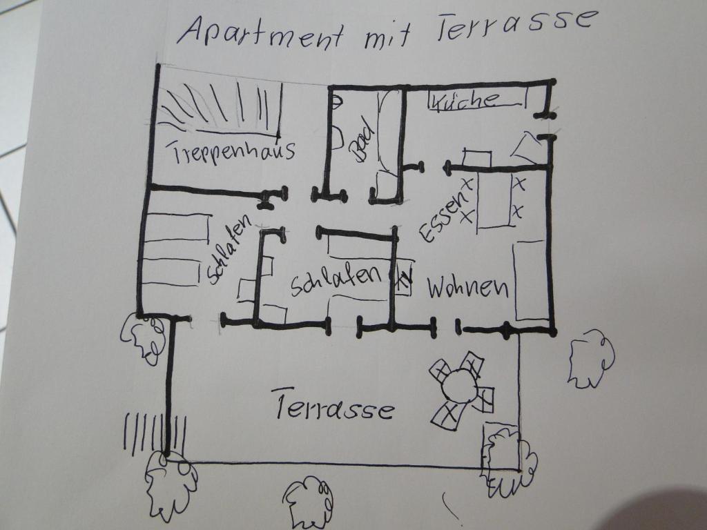 Апартаменты (Апартаменты с террасой), Ferienwohnung Hotte´s Hütte