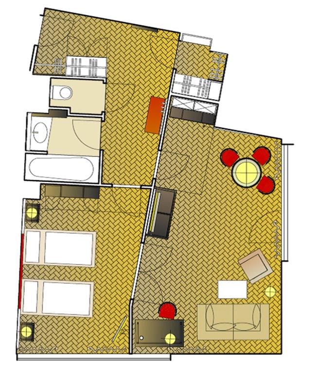 Апартаменты (Представительские апартаменты с 1 спальней), Singerstrasse 21/25 Apartments